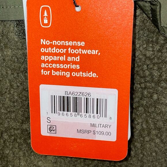 BASS OUTDOOR Women's Contrast Hood Sherpa Soft Pullover, green Small - Picture 6 of 8